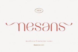 Nesans - Modern Feminine Font