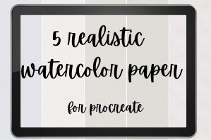 5 Realistic Watercolor Paper For Procreate