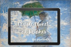 Claude Monet Style Oil Brushes & Color Palettes For Procreate