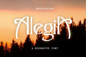 Alegia - Serif Font