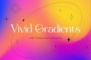 Vivid Gradient Backgrounds Set