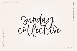 Sunday Collective - Handwritten Script Font
