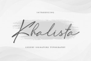 Khalista - Signature Font