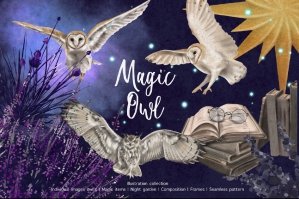 Watercolor Magic Owl Collections