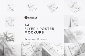 A4 Flyer – Poster Mockups
