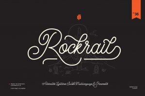 Rockrail Monoline Typeface