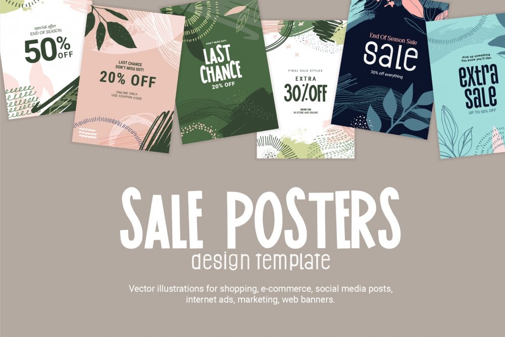 Sale Posters Design Templat - Design Cuts