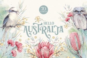 Hello Australia Watercolor Set