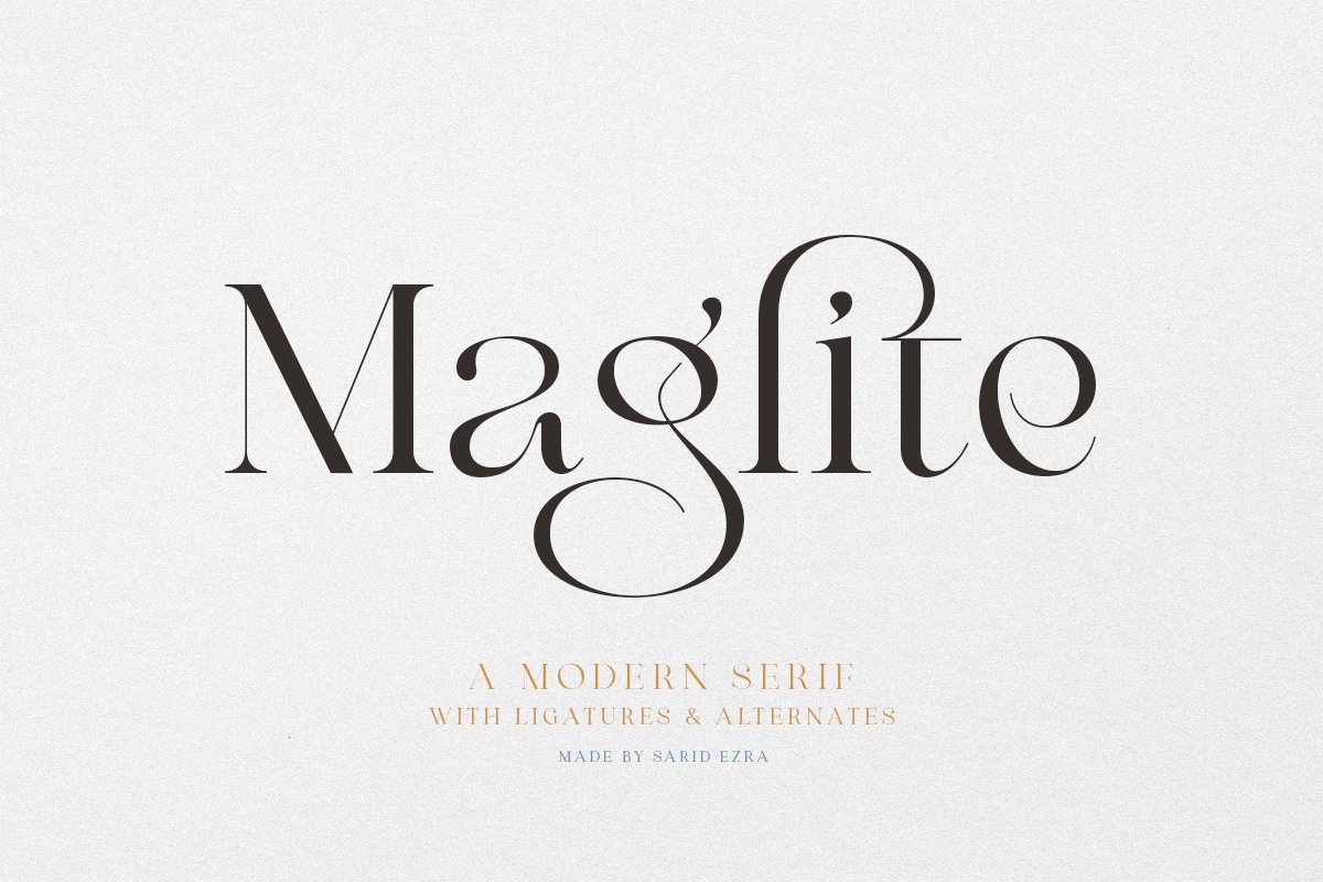 Maglite - Modern Ligature Serif - Design Cuts