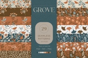 Grove Seamless Pattern Collection