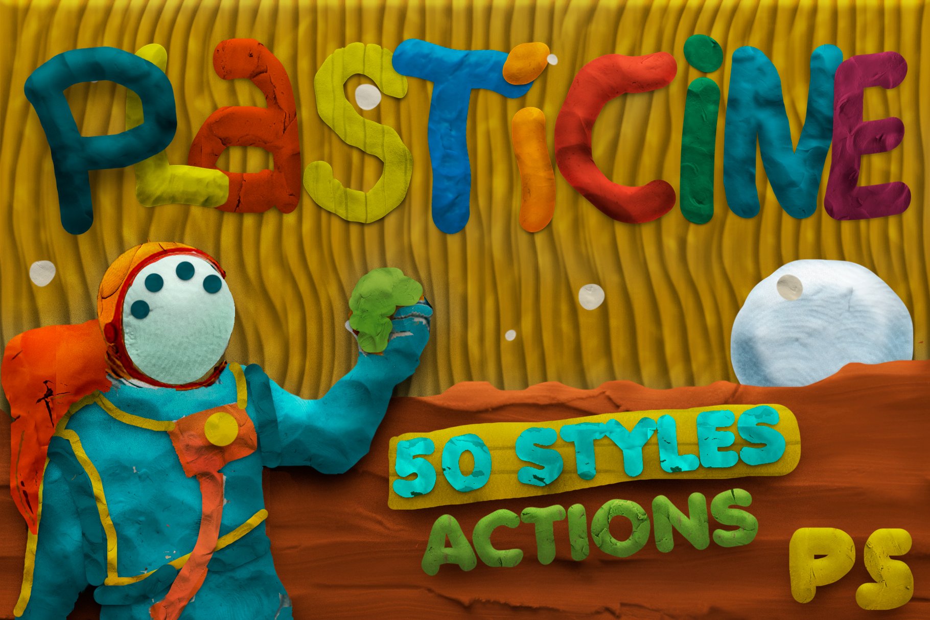 Plasticine Photoshop Toolkit Styles Actions - Design Cuts
