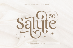 Salute - Modern Vintage Beauty Font