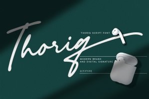 Thoriq - Font For Digital Signature And Modern Brand