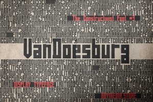 Vandoesburg - The Constructivist Font 3