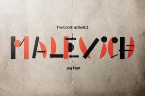 Malevich - The Constructivist Font2