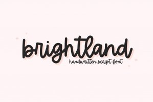 Brightland - Handwritten Script Font