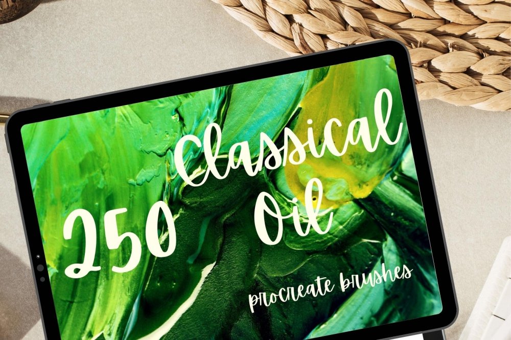 250 Classical Oil Brushes For Procreate
