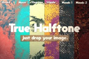 True Halftone Maker - Photoshop Template