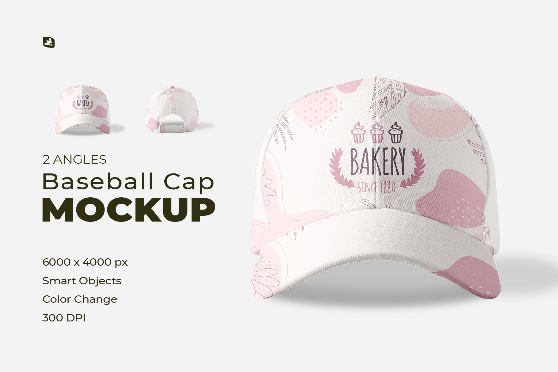 Velcro Snapback Baseball Cap Mockup - Design Cuts
