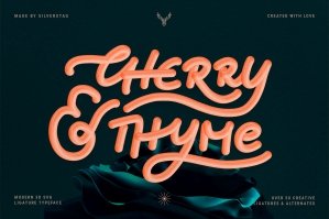 Cherry & Thyme - 3D SVG Typeface