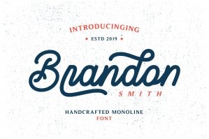 Brandon Smith - Monoline Font