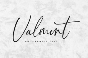 Valment Calligraphy Font