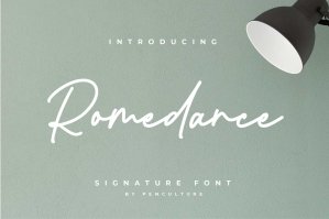 Romedance Signature Font