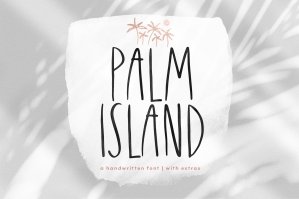 Palm Island - Font With Extras
