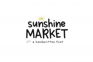 Sunshine Market - Handwritten Font