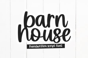 Barnhouse - Handwritten Script Font