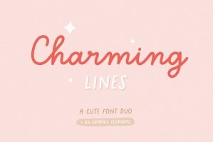 Charming Lines | Font Duo