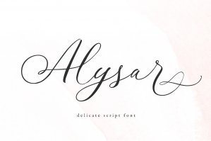 Alysar - Delicate Calligraphy Font