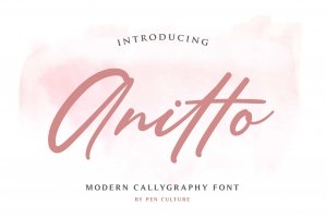 Anitto - Calligraphy Font