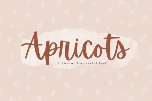 Apricots - Handwritten Script Font