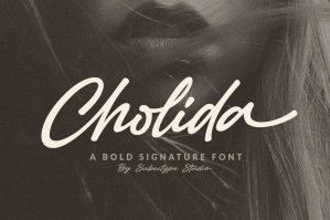 Cholida - Bold Signature Font