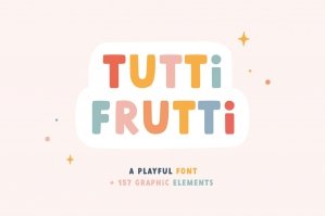 Tutti Frutti | Playful Font