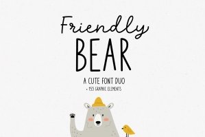 Friendly Bear | Font Duo