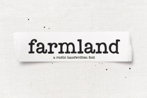 Farmland - Rustic Typewriter Font