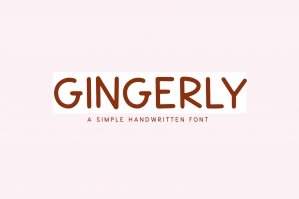 Gingerly - Simple Handwritten Font