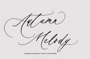 Autumn Melody Wedding Calligraphy Font