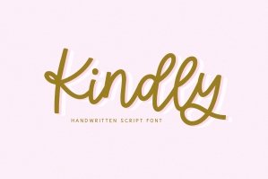 Kindly - Handwritten Script Font
