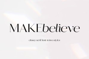 Make Believe - Modern Serif Font Duo