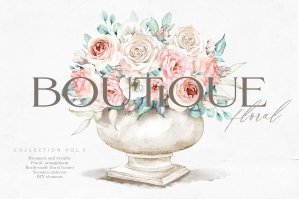 Floral Boutique Watercolor Set