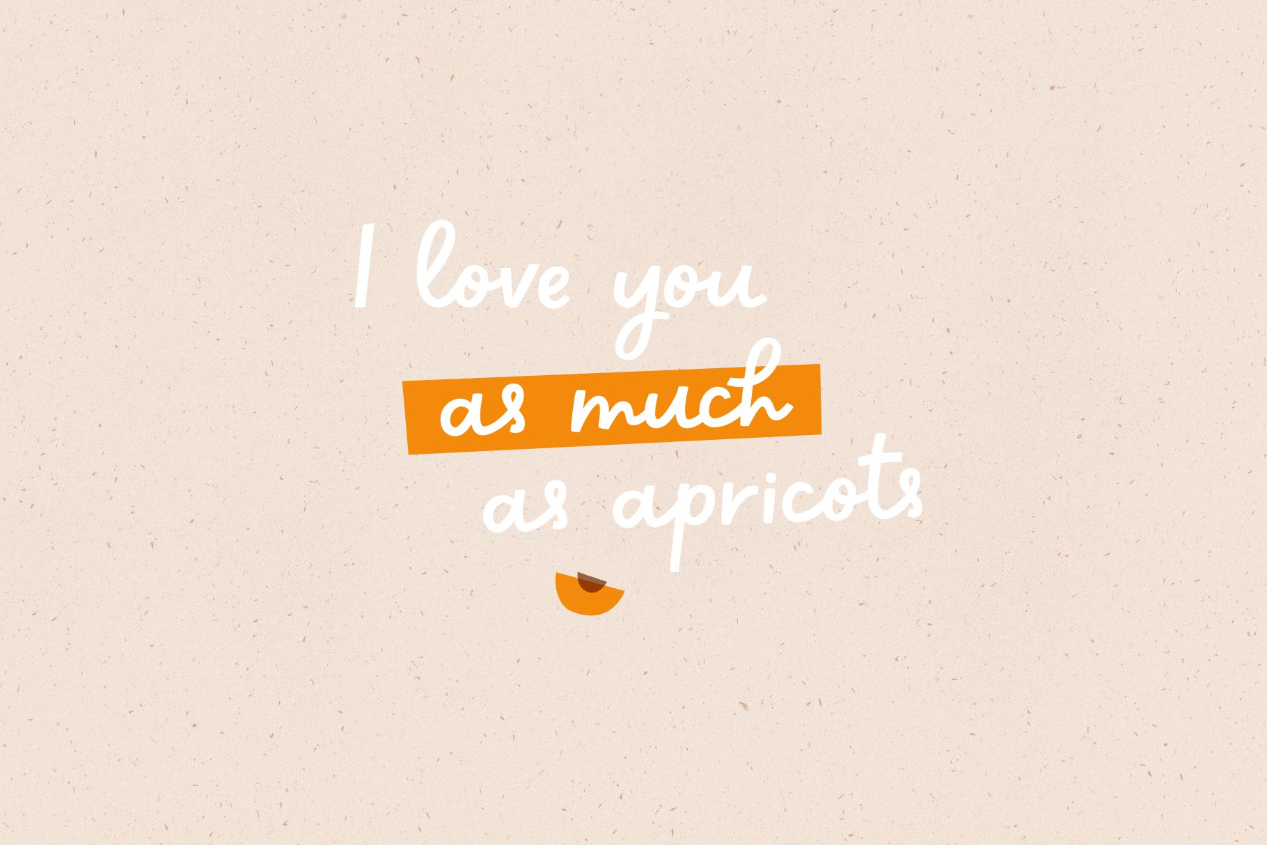 Sweet Apricot Food Font
