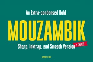 Mouzambik - Condensed Font
