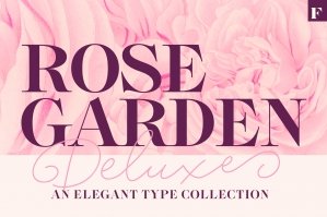 Rose Garden Deluxe Font Bundle
