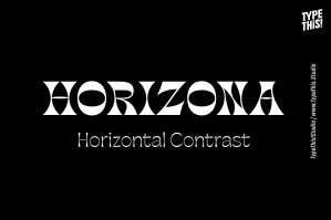 Horizona - Horizontal Contrast Font Family