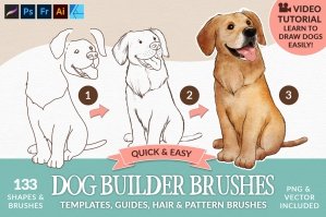 Dog Builder Brushes For Procreate