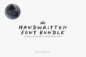 Handwritten Font Bundle Vol 2