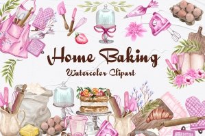 Home Bakery Watercolor Set